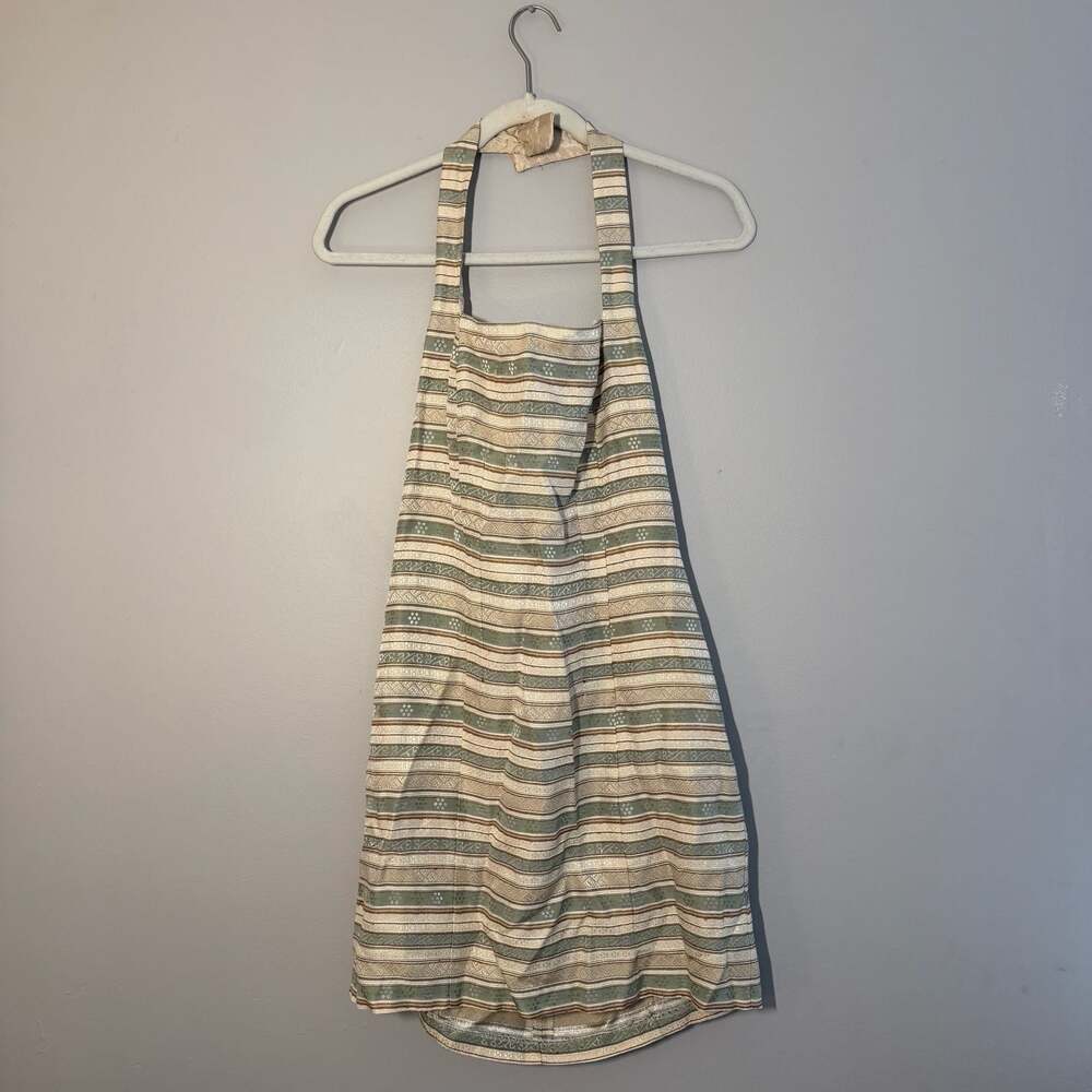 Dawn Joy Fashions Vintage Striped Halter Apron Top